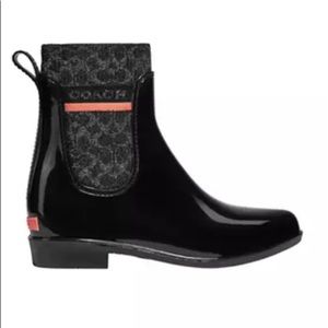 COACH Rivington Rain Booties size 8 NIB NWT